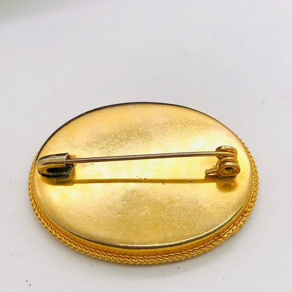 Vintage MicroMosaic Floral Brooch - Picture 6 of 11